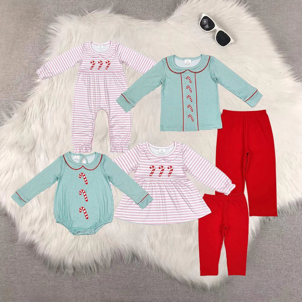 Girl's Triple Candy Cane Set