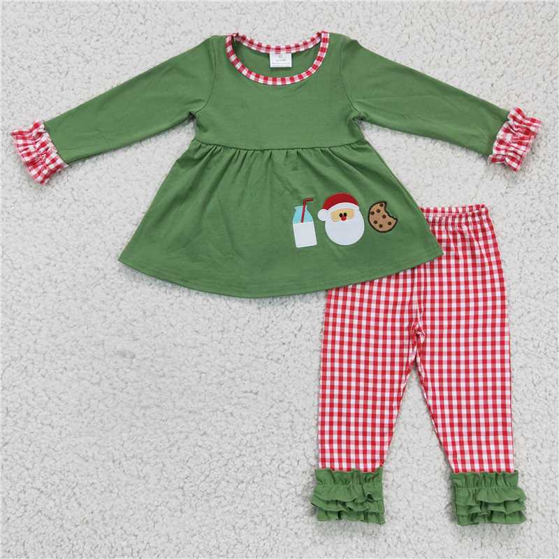 Girls Christmas "Milk and Cookies" Set