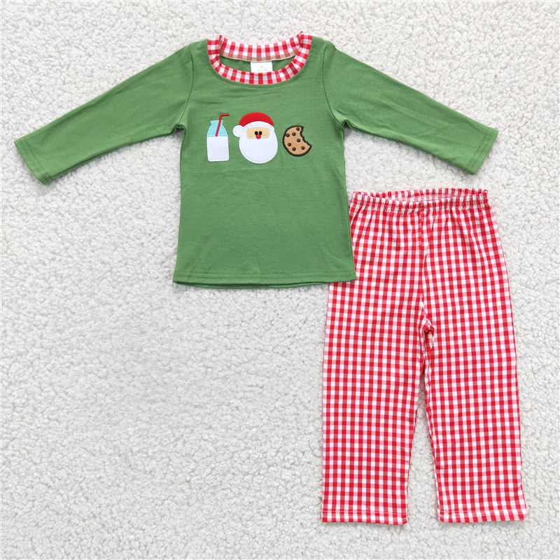 Boys Christmas "Milk and Cookies" Set