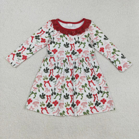 Girls Bow Christmas Dress