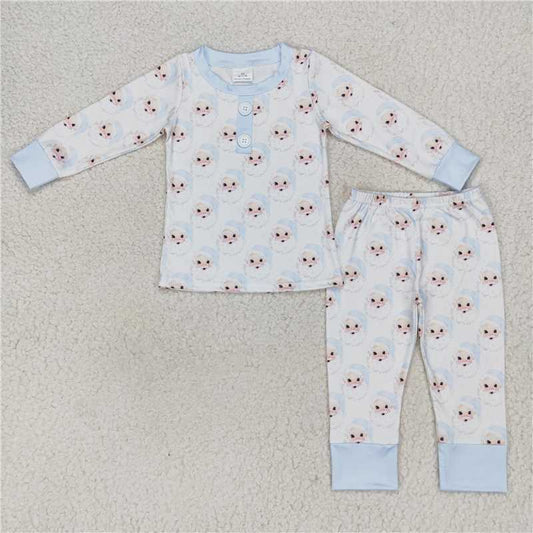 Boys Santas Blue PJ set