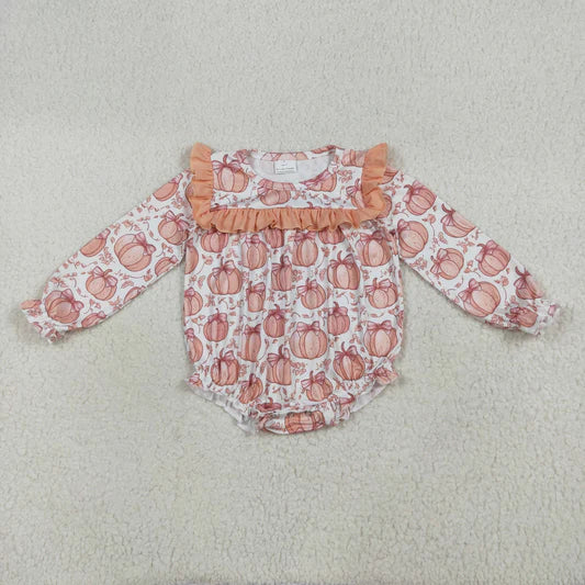 Girls Fall Pumpkin Bubble