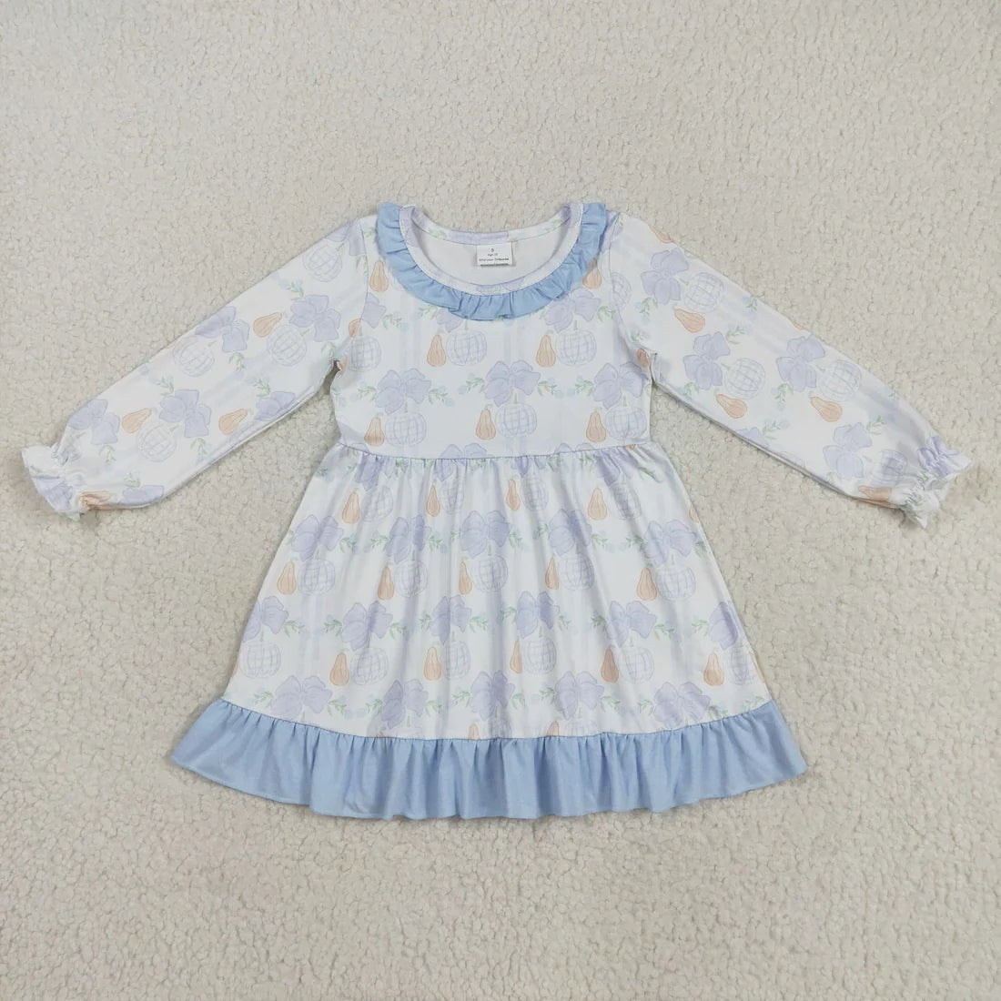Girls Thanksgiving Pumpkin Dress