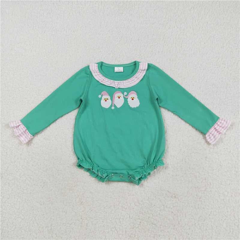 Mint Green Santa Girls Bubble