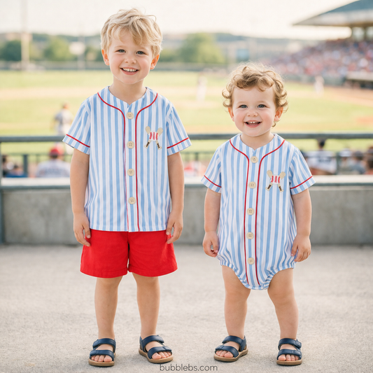 Home Run Stripe Boys Bubble