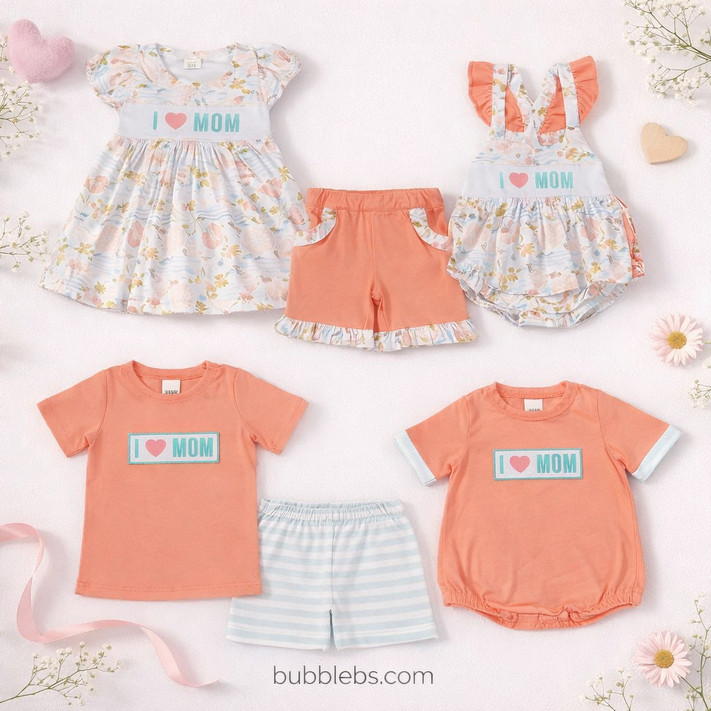 I Love Mom Boys Two Piece Set