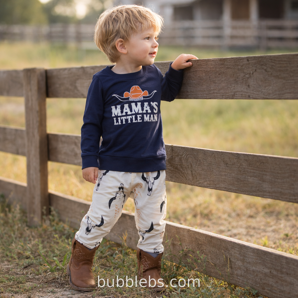 Mama's Little Man Boys Western Set