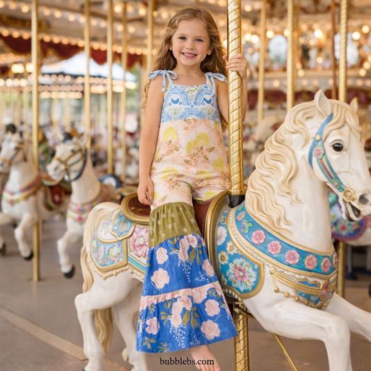 Whimsical Floral Ruffle Flair Jumper
