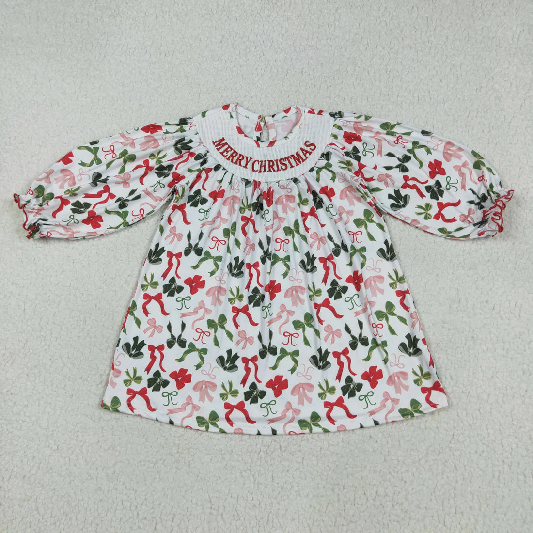 Girls Christmas "Merry Christmas" Dress