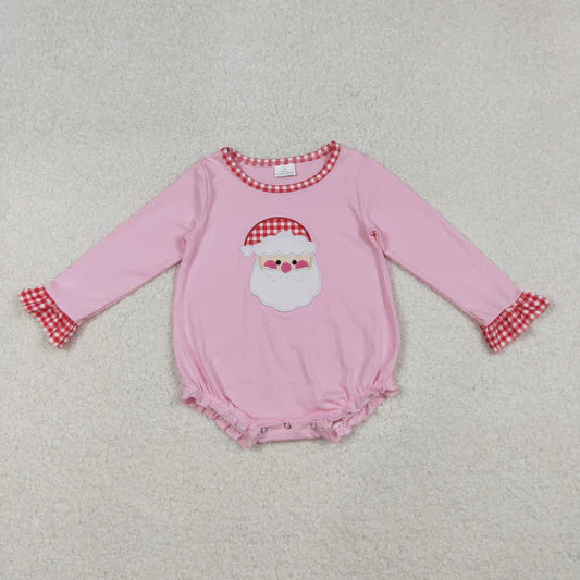 Girls Santa Plaid Bubble
