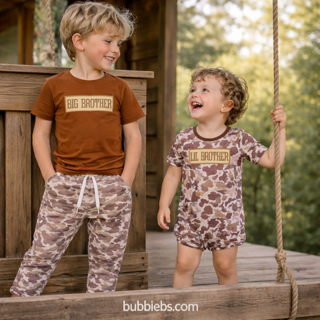 Camo Big Brother Sibling Set