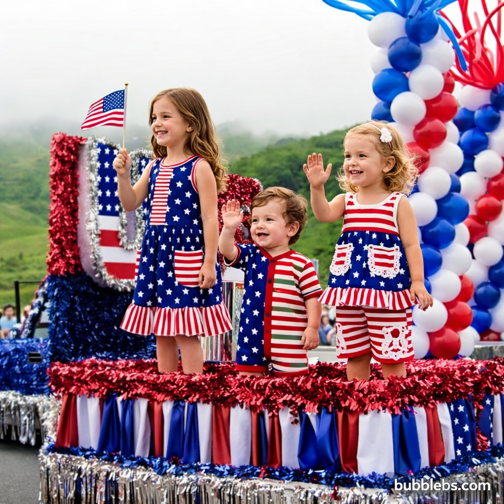 Patriotic Stars and Stripes Sibling Set