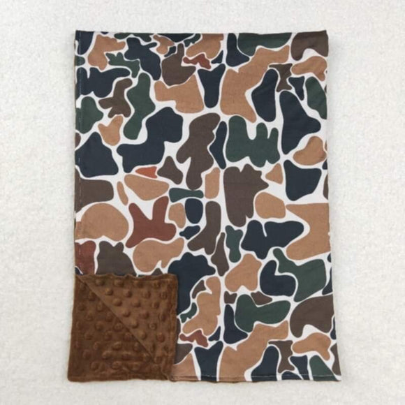 Brown Camouflage Blanket