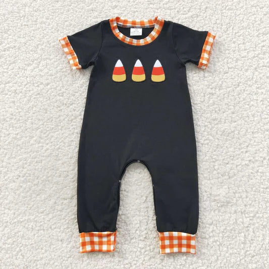 Boys Candy Corn Halloween Onesie