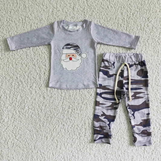 Boys Camo Santa Set