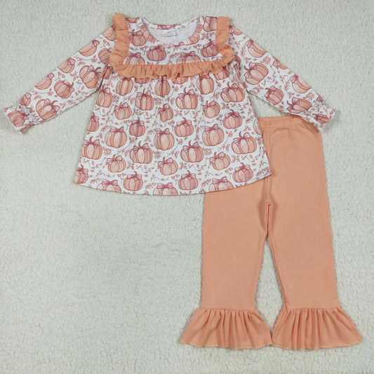 Girls Fall Pumpkin Set