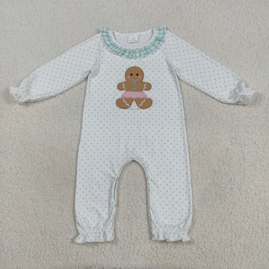 Girls Ginger Bread Man Onesie
