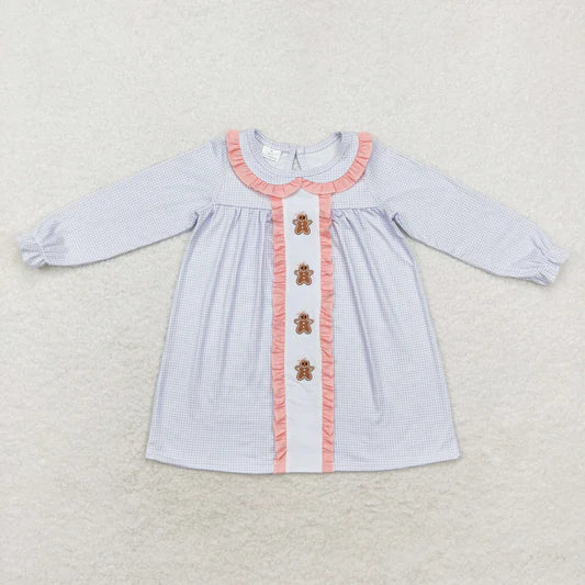Girls Blue Ginger Bread Dress