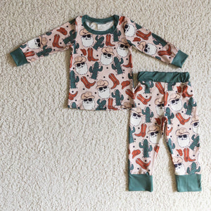 Cactus Santa Boys Pajamas