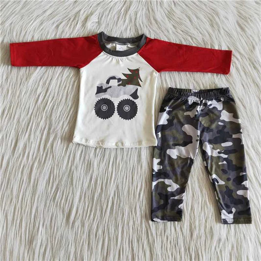 Boys Camo Christmas Tree Truck Set