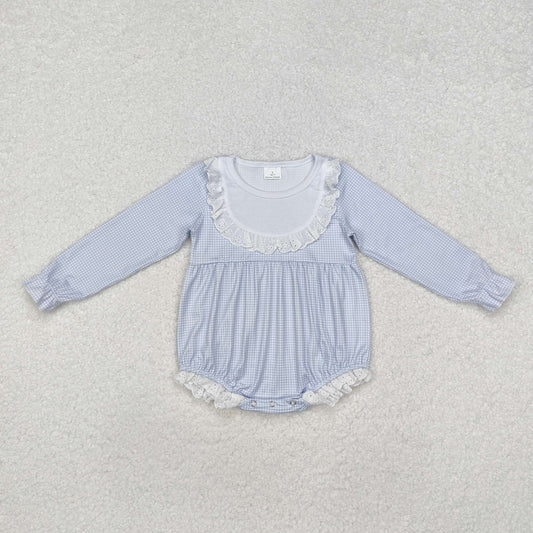Girls Blue Ruffles Bubble