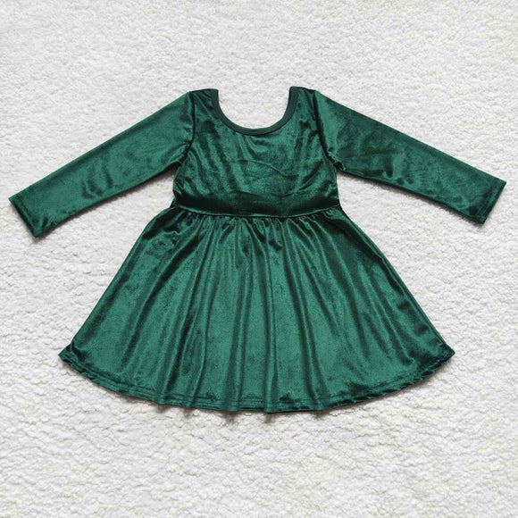 Green Velvet Dress