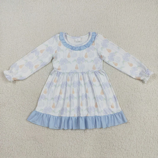 Girls Thanksgiving Pumpkin Dress