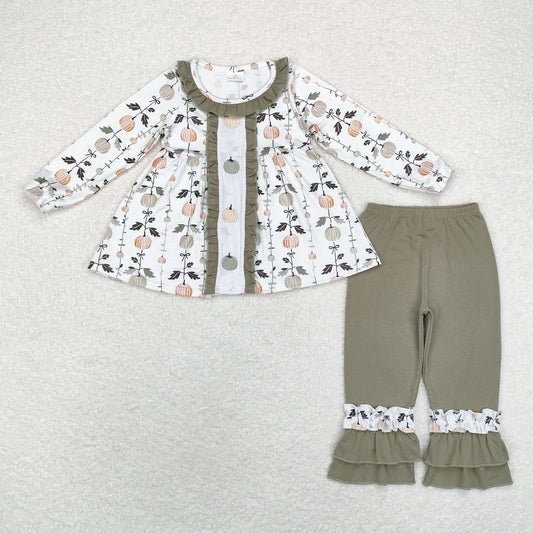 Girls Green Pumpkin Set
