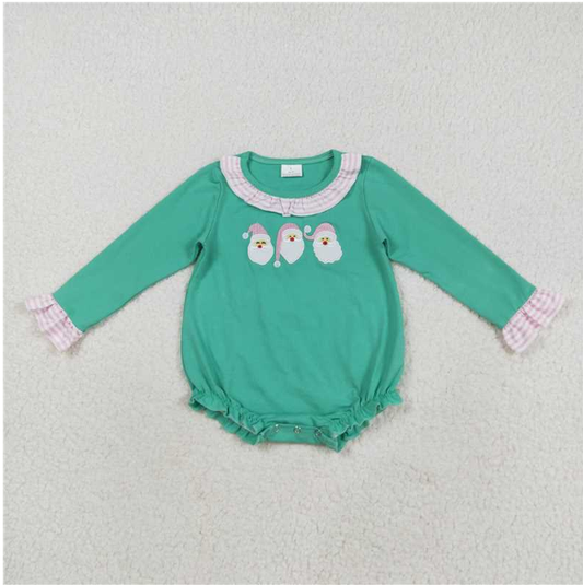 Girl's Sleepy Santa Onesie