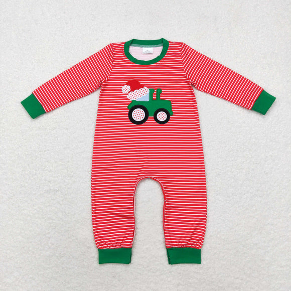 Big Green Tractor Romper