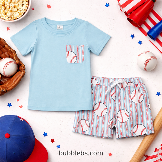 All-Star Baseball Boys Two Piece Set