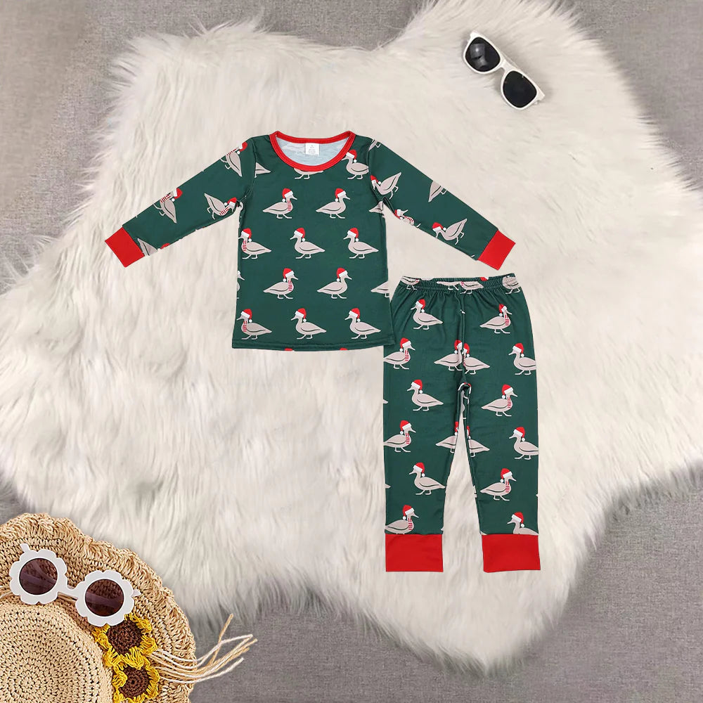 Boys Christmas Duck Hat Set