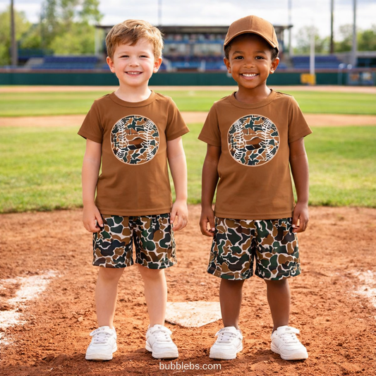 Camo Baseball Two-Piece Set