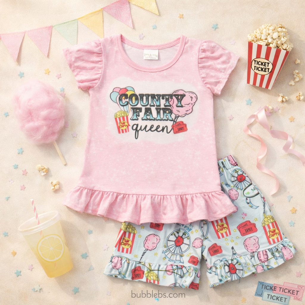 County Fair Queen Girls Two Piece Set