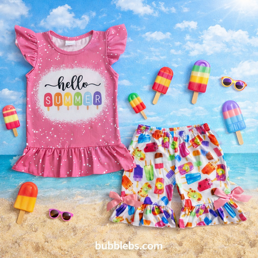 Hello Summer Popsicle Ruffle Set