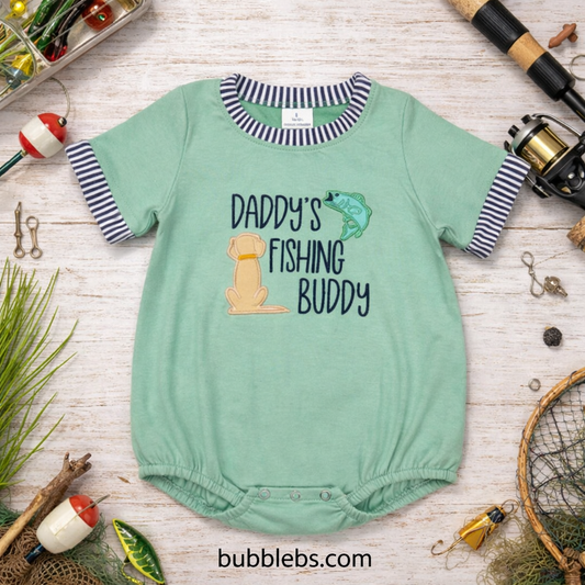 Daddy's Fishing Buddy Boys Bubble
