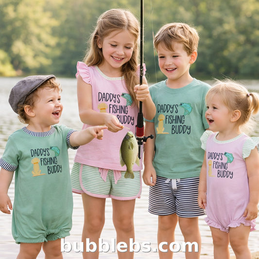 Daddy's Fishing Buddy Boys Bubble