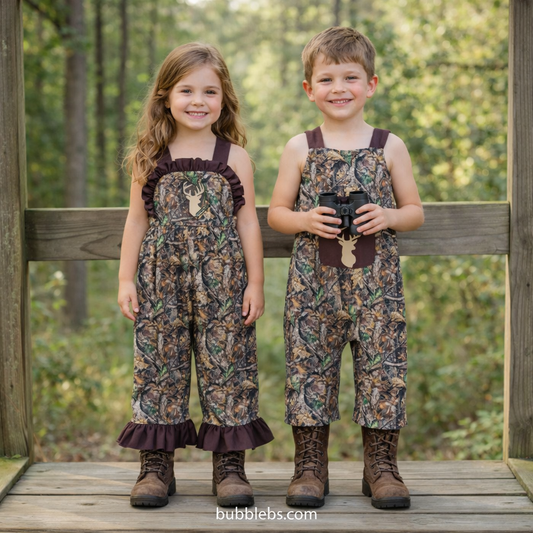 Boys Deer Hunting Camo Jumpsuit