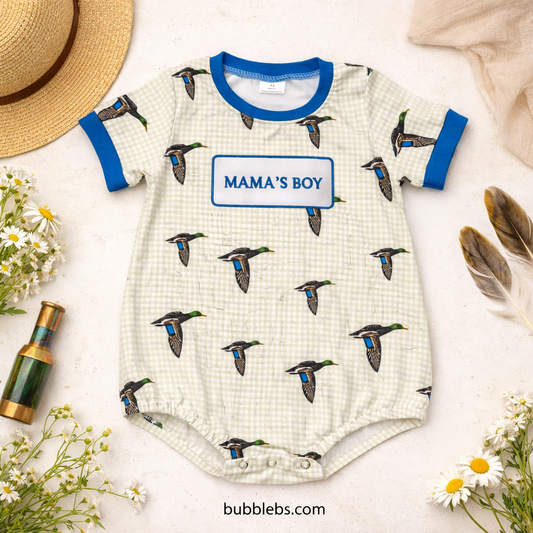 Ducks Mama's Boy Bubble Romper