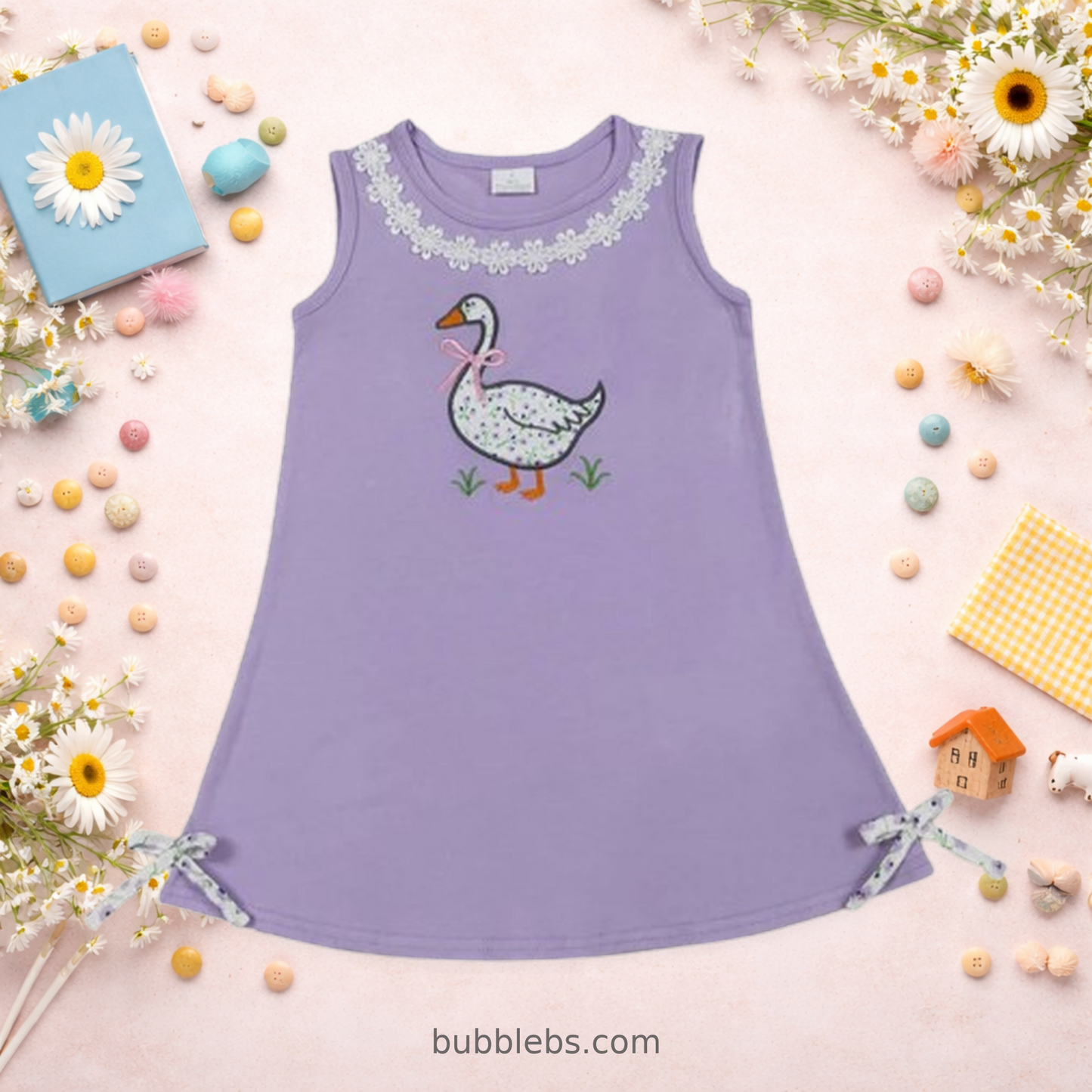 Farm Daisy Goose Tunic Sibling Set Girls Dress