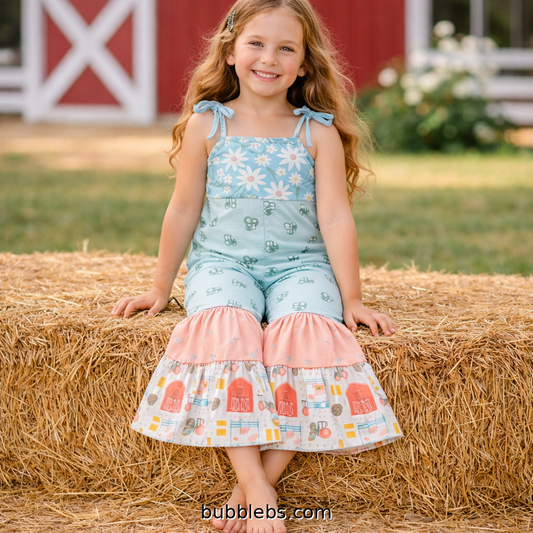 Farm Daisy Ruffle Flair Jumper