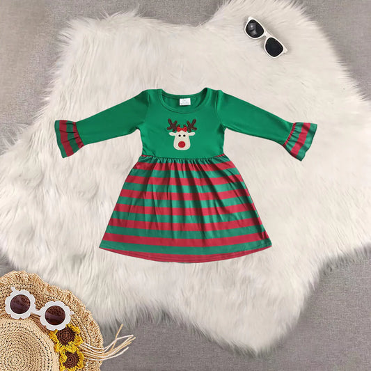 Girls Reindeer Dress