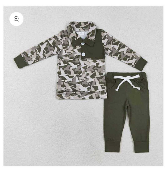 Boys Camo Flying Duck set