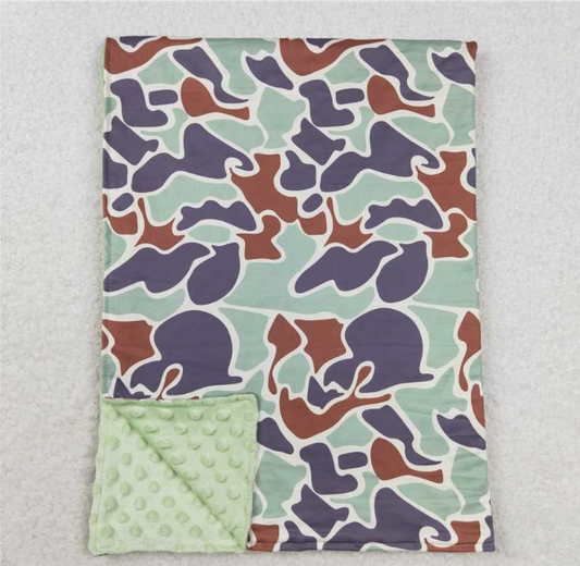 Camo Light Green Blanket