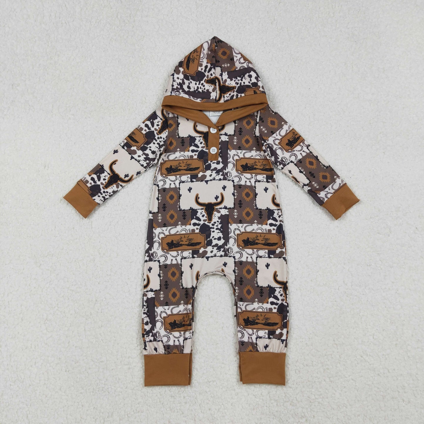 Boys Western Hooded Onesie