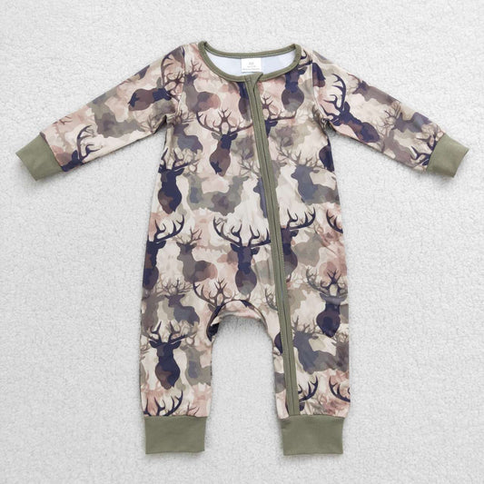Boys Outdoor Camo Deer Onesie
