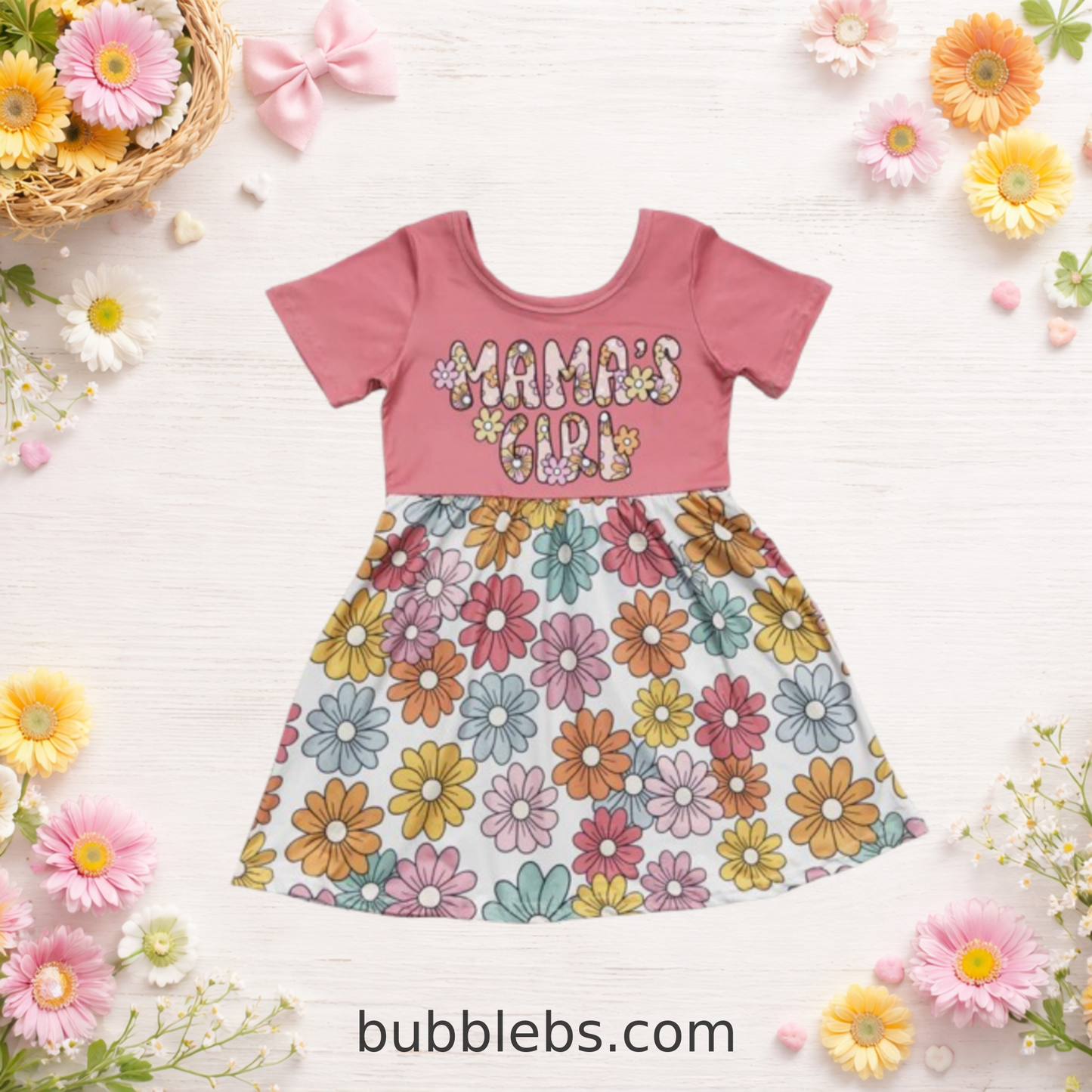 Mama's Girl Retro Daisy Garden Dress