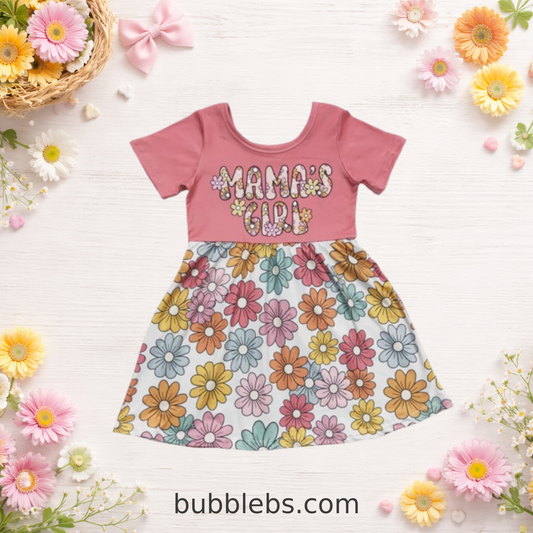 Mama's Girl Retro Daisy Garden Dress