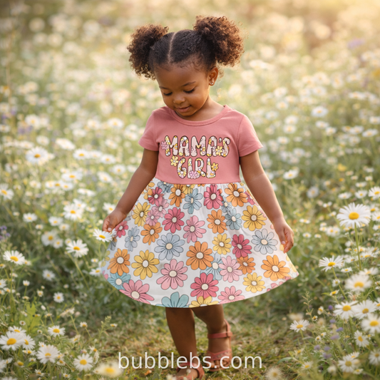Mama's Girl Retro Daisy Garden Dress