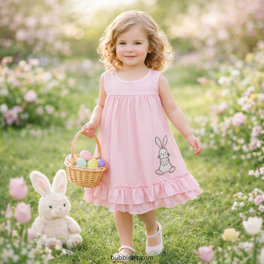 Pink Bunny Ruffle Dress
